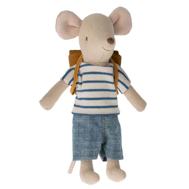 Maileg Tricycle Mouse, Big Brother with Bag image 0