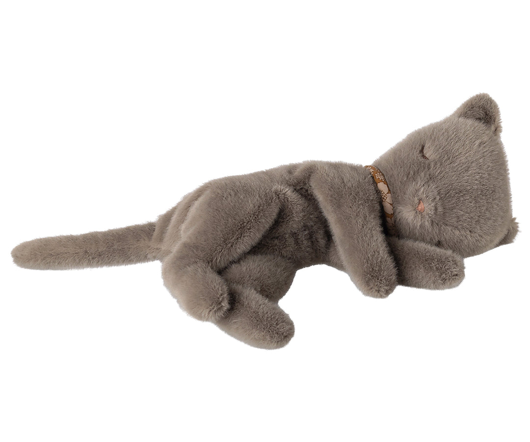 Maileg Sleeping kitten plush, Small - Grey image 0
