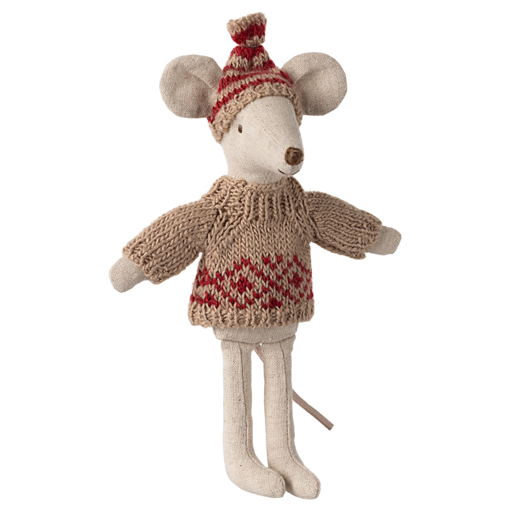Maileg Knitted sweater and hat, Mum mouse image 2