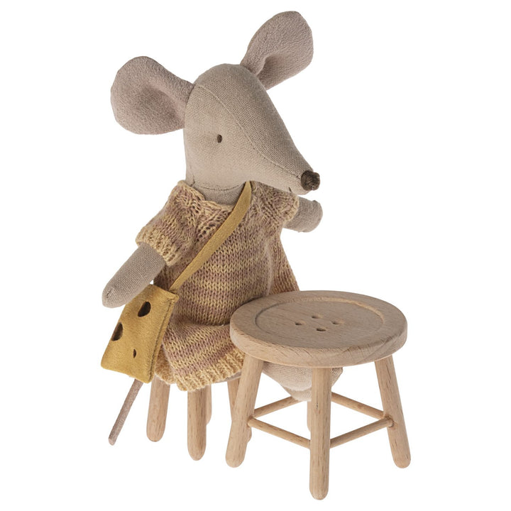 Maileg Table &amp; Stool Set, Mouse image 1