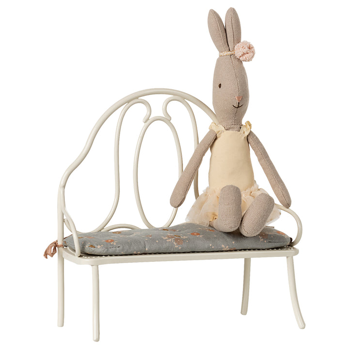 Maileg Vintage Bench, Miniature - Off White image 2