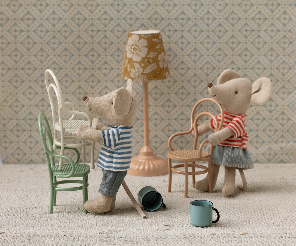 Maileg Vintage chair, Mouse - Dark powder image 1
