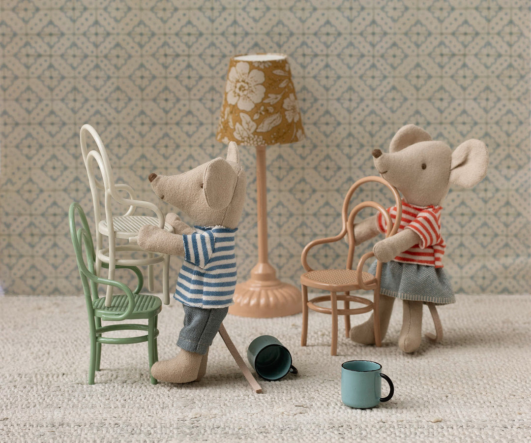 Maileg Vintage chair, Mouse - Dark powder image 1
