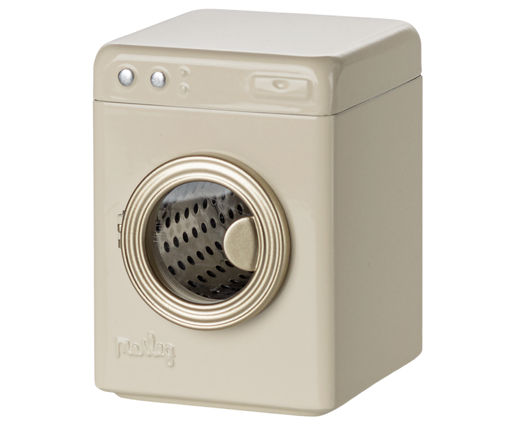 Maileg Washing machine, Mouse - Off white