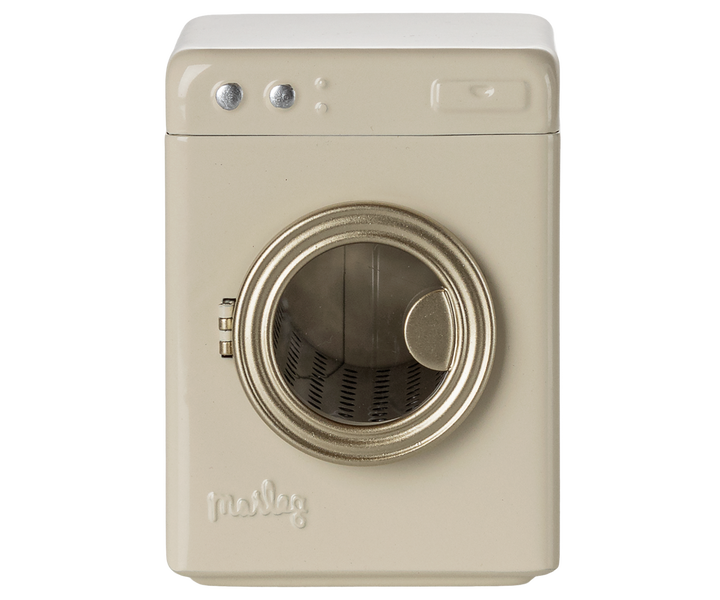 Maileg Washing machine, Mouse - Off white
