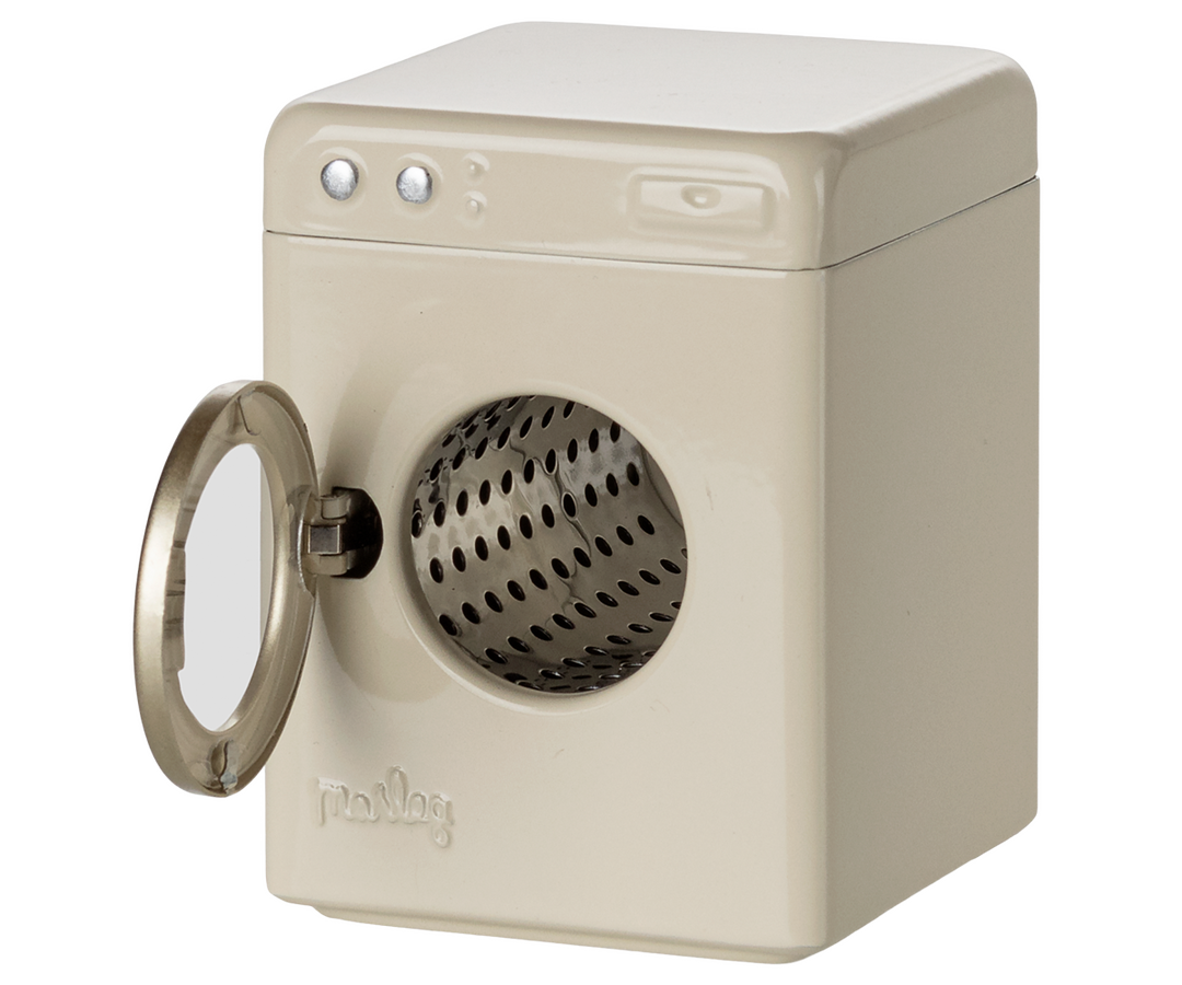 Maileg Washing machine, Mouse - Off white