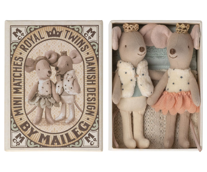 Maileg Royal Twins in Matchbox - Rose image 2