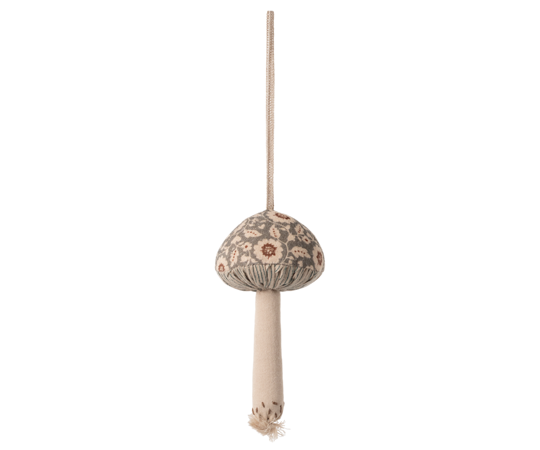 Maileg Mushroom Ornament, Winter flower - Green