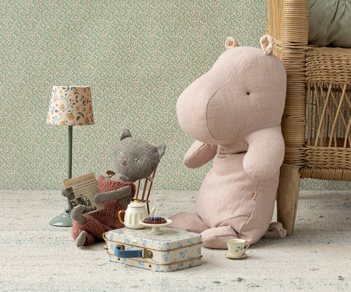 Maileg Hippo, Medium - Light rose