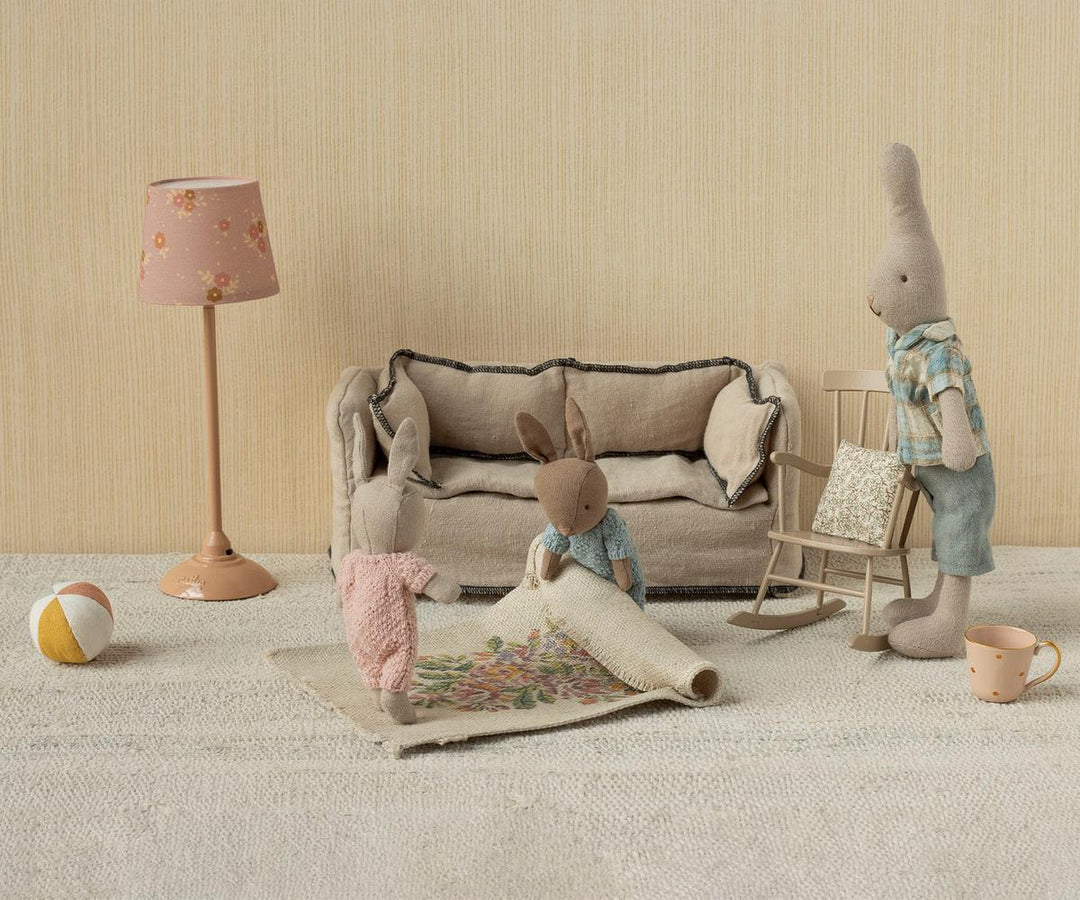 Maileg Rabbit set, Micro - Sand - Rose