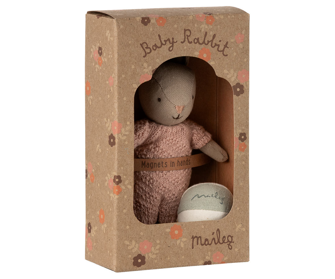 Maileg Rabbit set, Micro - Sand - Rose