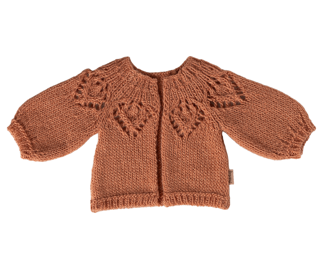 Maileg Knitted cardigan, Size 3 - Vintage Rose
