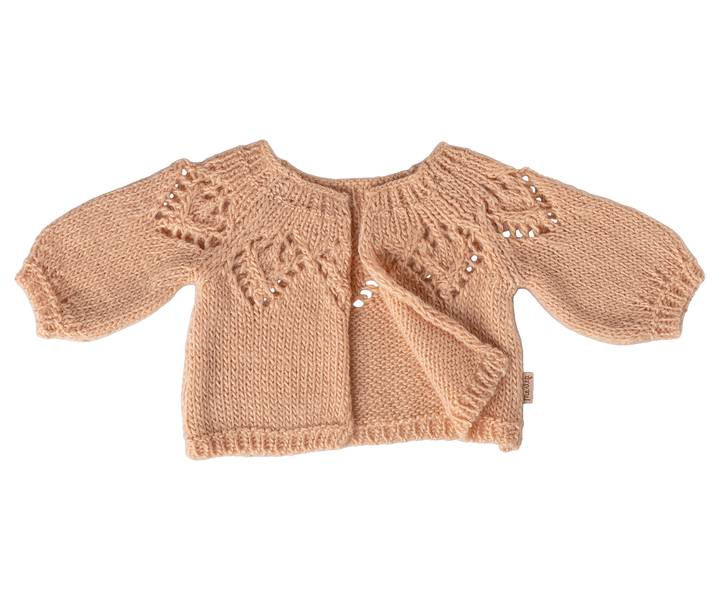 Maileg Knitted Cardigan, Size 4 - Light Rose