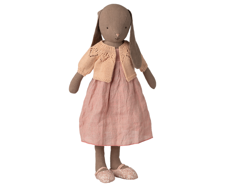 Maileg Knitted Cardigan, Size 4 - Light Rose