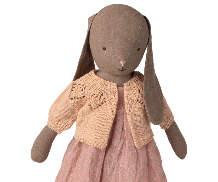 Maileg Knitted Cardigan, Size 4 - Light Rose