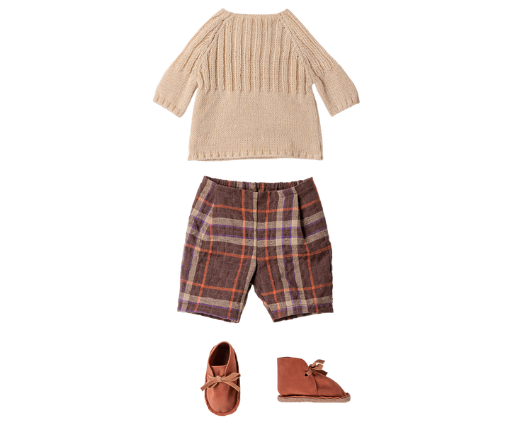 Maileg Rabbit Size 4 - Classic - Pants &amp; knitted sweater