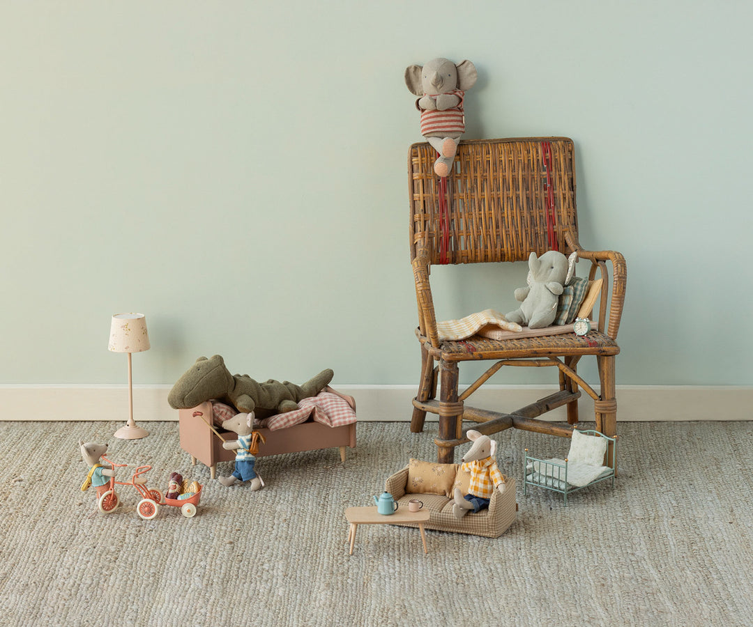 Maileg Safari friends, Crocodile, Small - Olive green