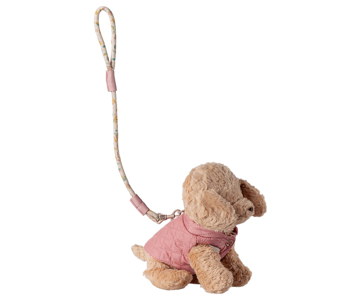 Maileg Pet supply, Harness and leash - Rose
