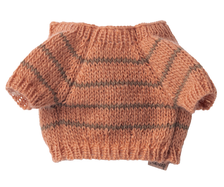 Maileg Puppy supply, Small, Knitted sweater - Coral