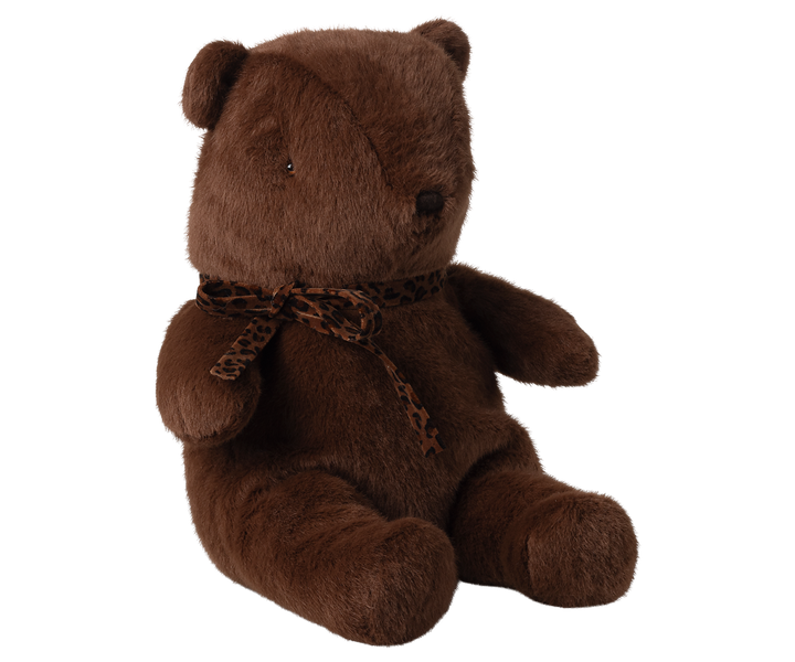 Maileg Teddy bear plush, Medium - Dark chocolate