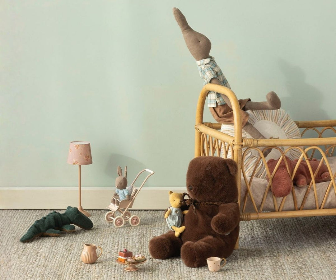 Maileg Teddy bear plush, Medium - Dark chocolate