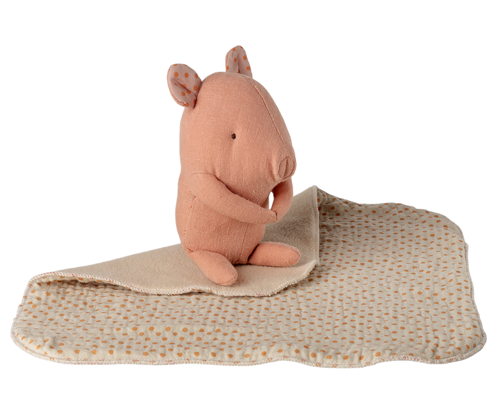 Maileg Lullaby friends, Pig, Mini - Rose