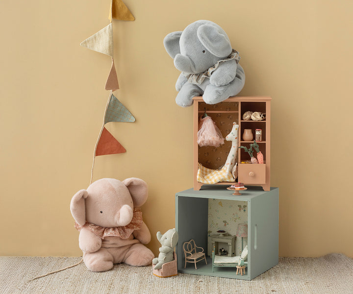 Maileg Elephant plush, Big - Powder