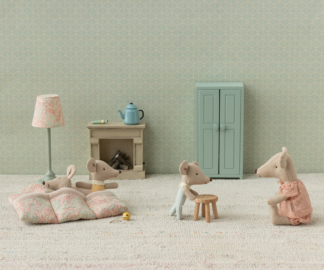 Maileg Triplets, Baby mice in matchbox - Checker