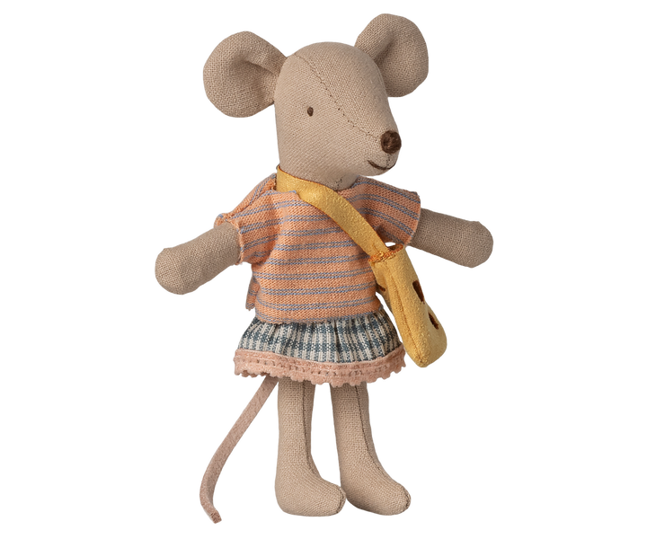 Maileg Little sister mouse with bag