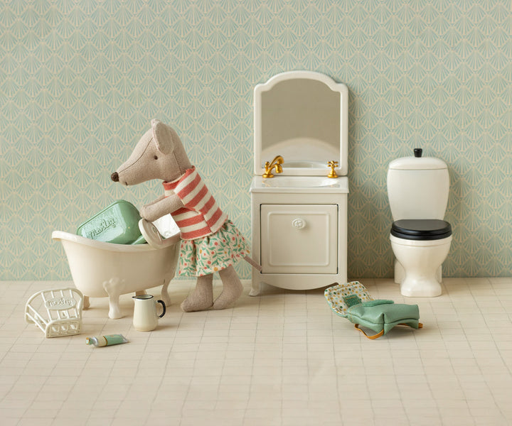 Maileg Clothes and bag, Big sister mouse - Green
