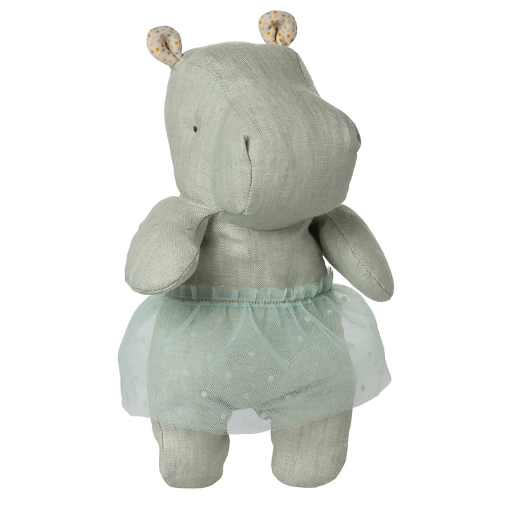 Maileg Safari Friends, Hippo w. Skirt, Small - Mint image 0