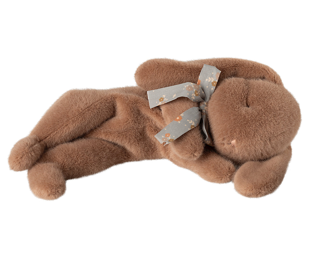 Maileg Sleeping Bunny Plush, Small - Soft Brown image 0