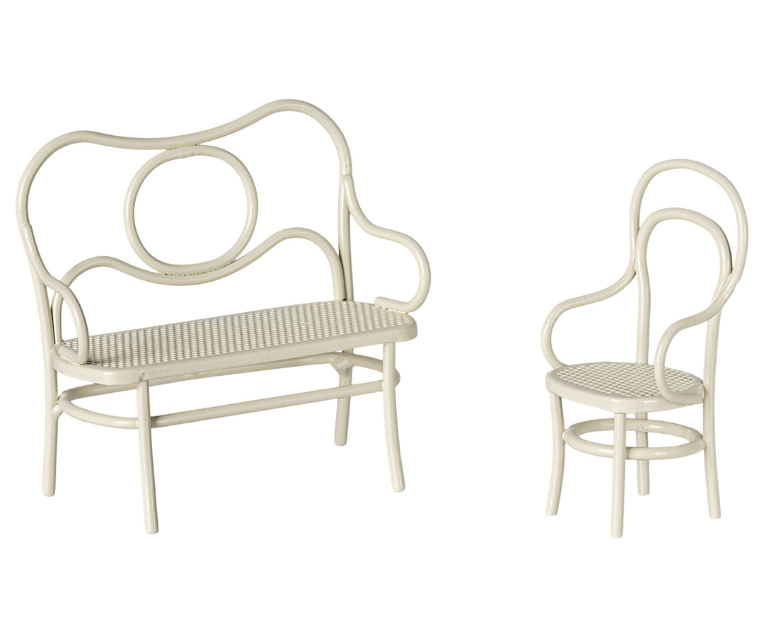 Maileg Café Set, Mouse, Small - Off White image 2