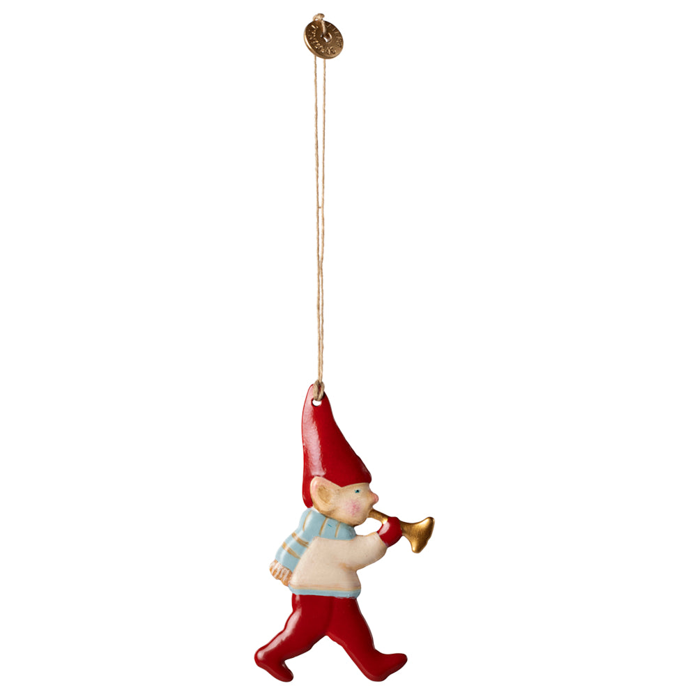 Maileg Metal Ornament, Pixy - Trumpet image 0