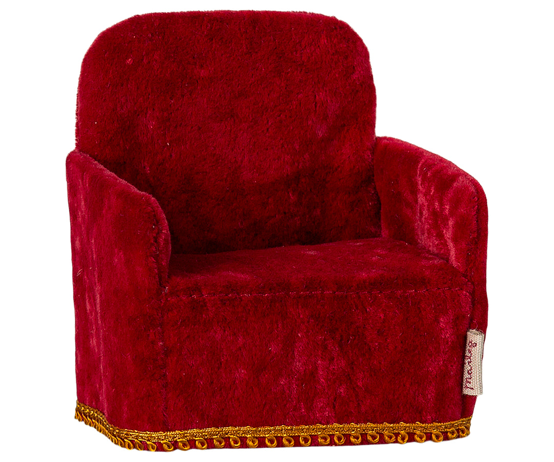 Maileg Folding Chair, Mouse - Red image 0