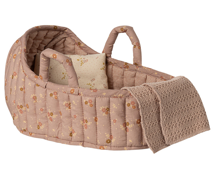 Maileg Carry Cot, Large - Rose image 0