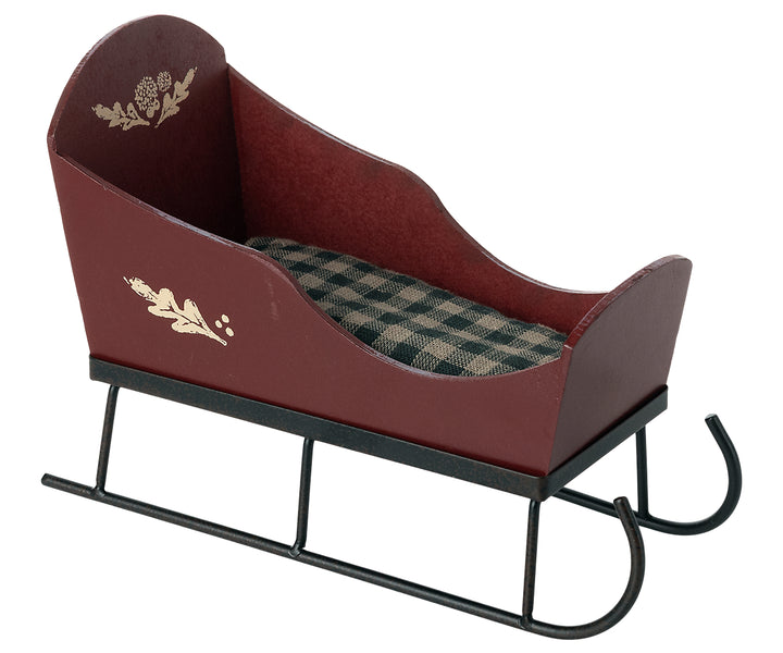 Maileg Sleigh, Mini - Red image 0