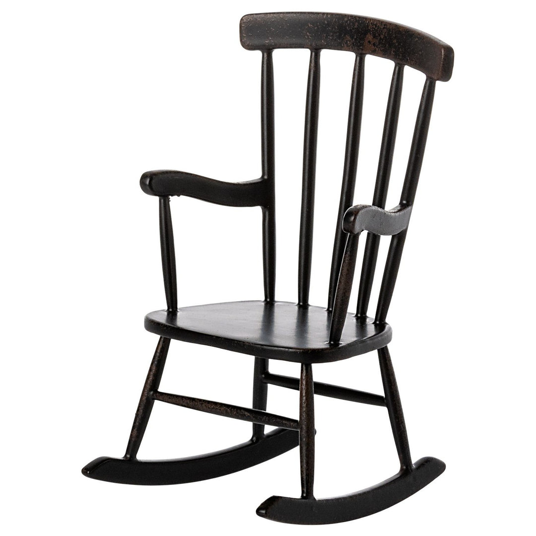Maileg Rocking Chair, Mouse - Anthracite image 0