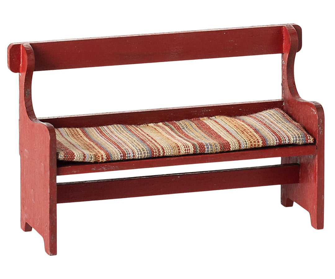 Maileg Bench, Mouse - Red image 0