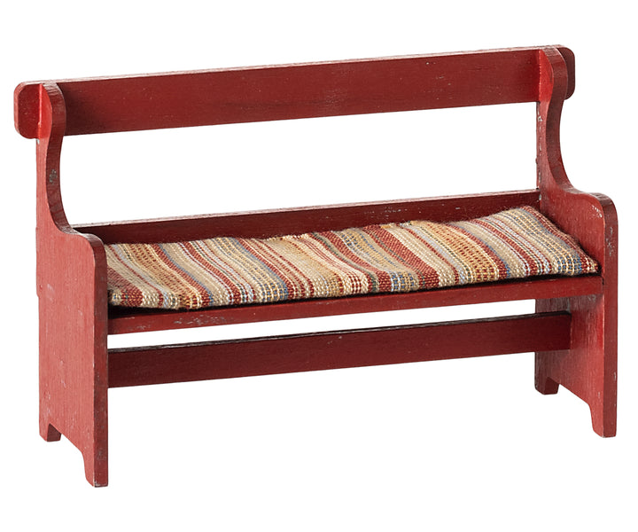 Maileg Bench, Mouse - Red image 0