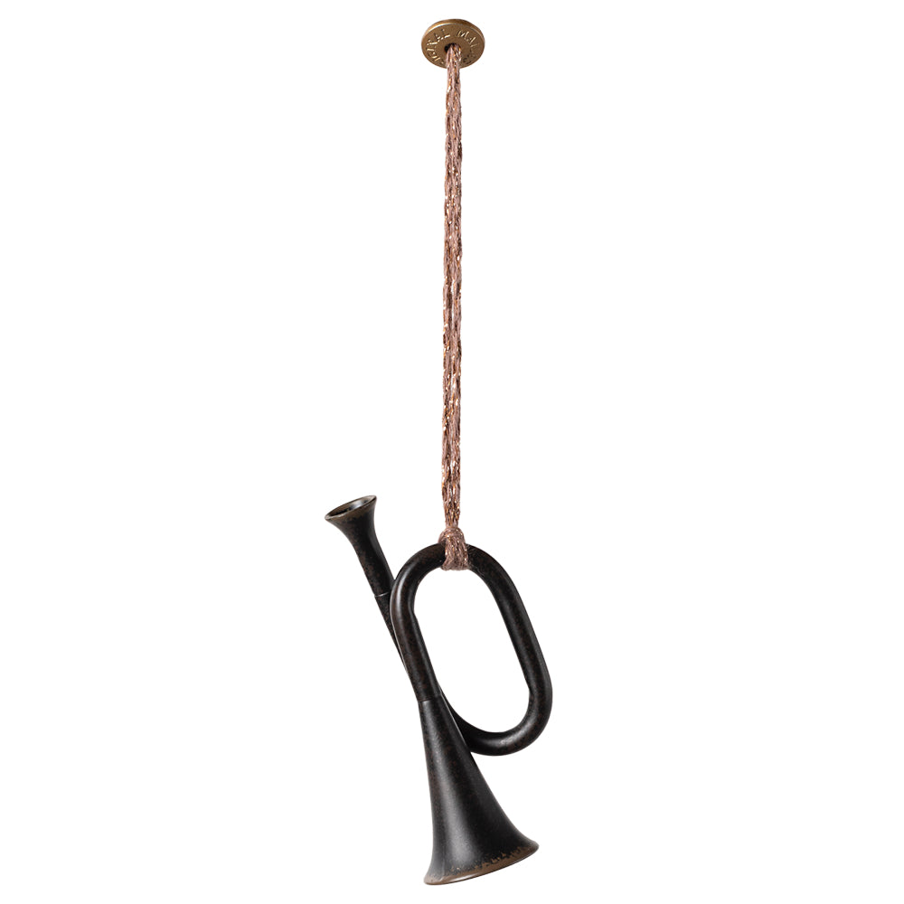 Maileg Metal Ornament, Trumpet - Anthracite image 0
