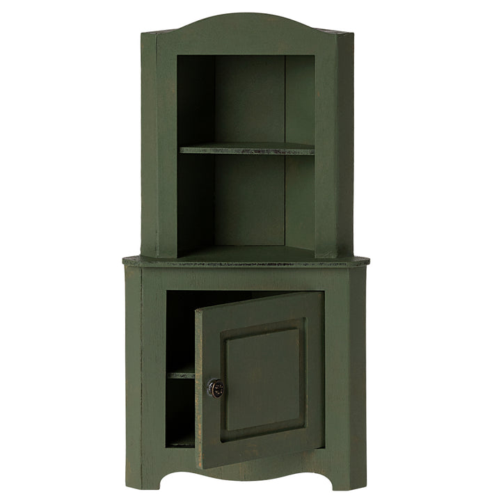 Maileg Corner Cabinet, Miniature - Dark Green image 0