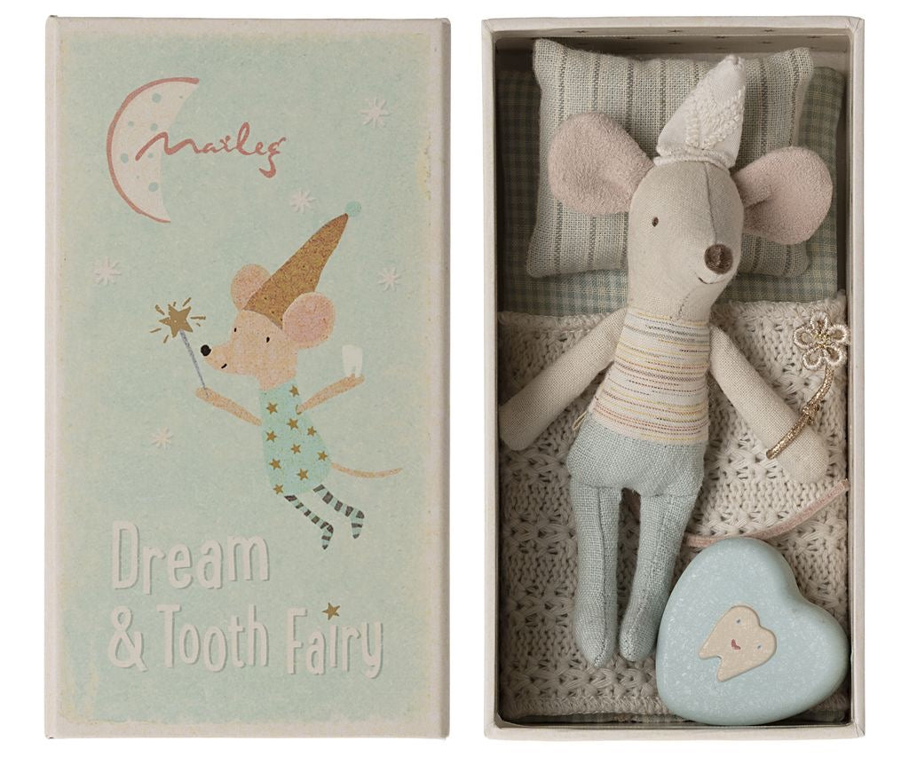 Maileg Tooth Fairy Mouse, Little Brother in Matchbox image 1