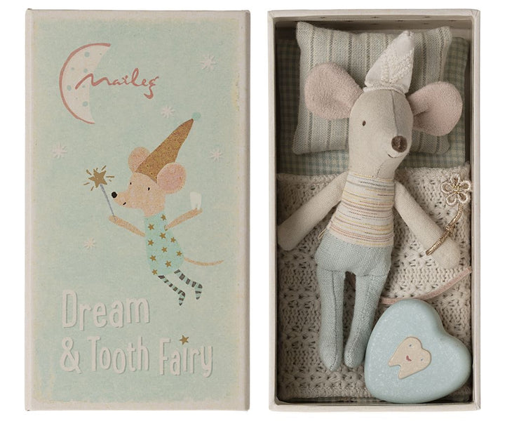 Maileg Tooth Fairy Mouse, Little Brother in Matchbox image 1