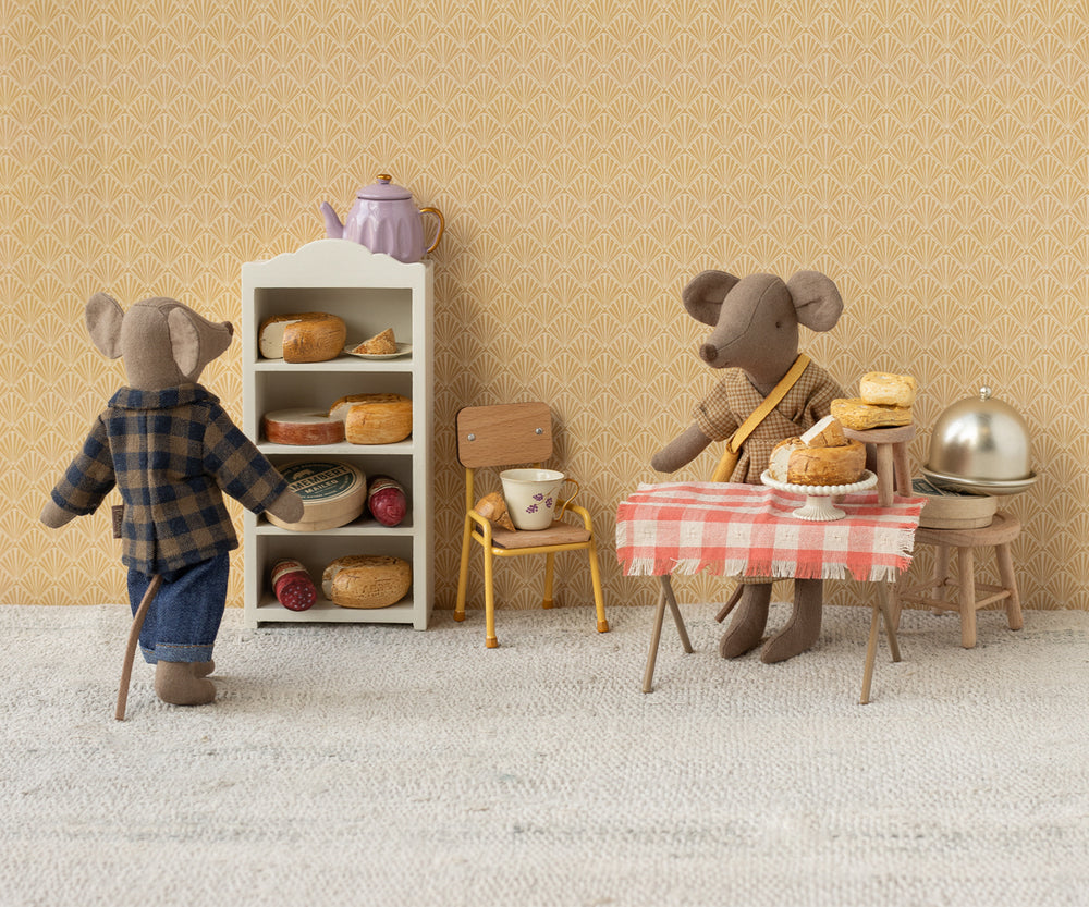Maileg Brown Checked Shirt & Pants, Dad Mouse image 1
