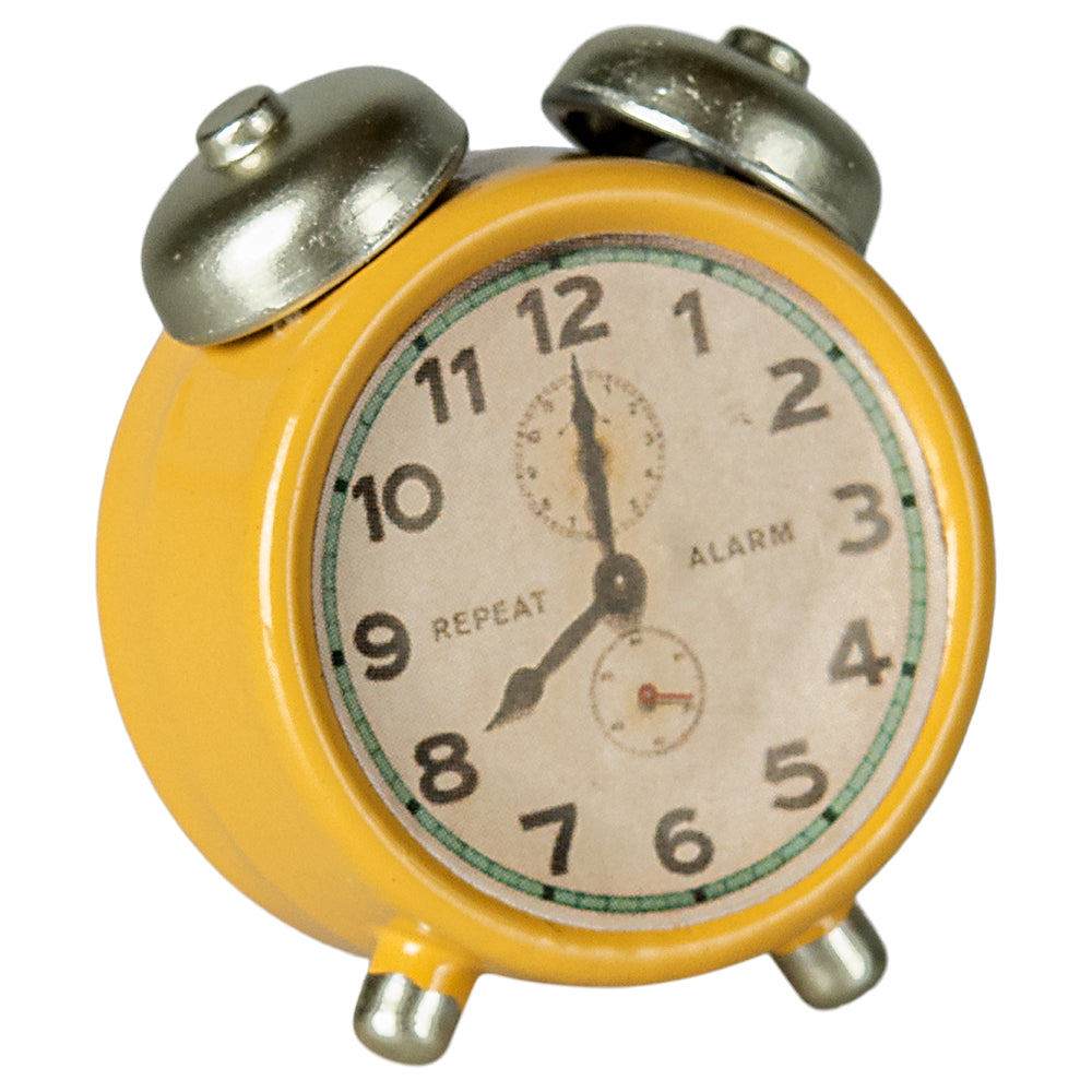 Maileg Alarm Clock, Mouse - Yellow image 1