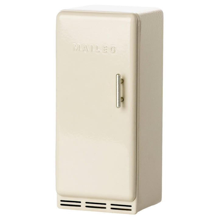 Maileg Metal Fridge, Mouse - Off white image 0