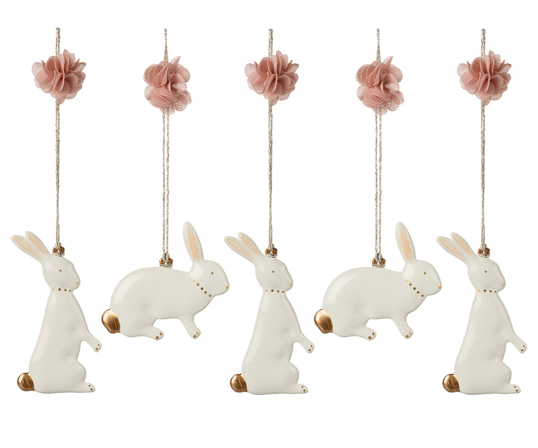 Maileg Metal ornaments, Easter bunny, 5 pcs. image 0