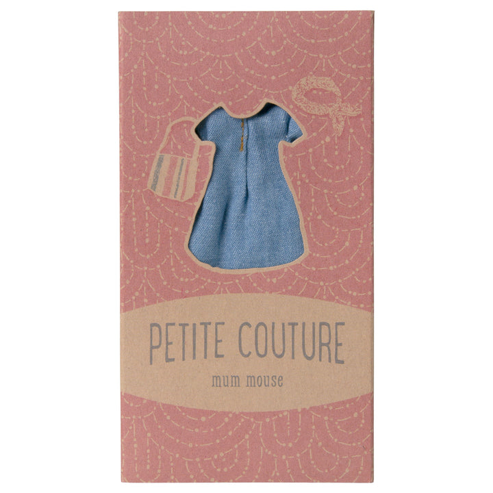 Maileg Denim Dress &amp; Bag, Mum Mouse image 3
