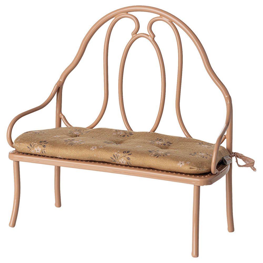 Maileg Vintage bench, Mini - Dark powder image 0